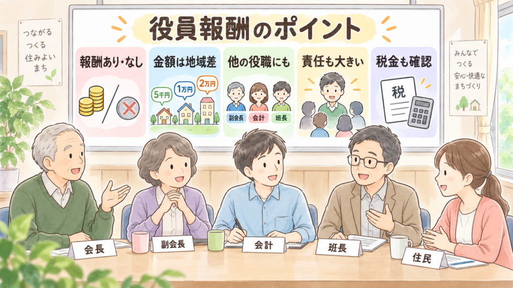 町内会・自治会の役員報酬について知っておきたいポイント