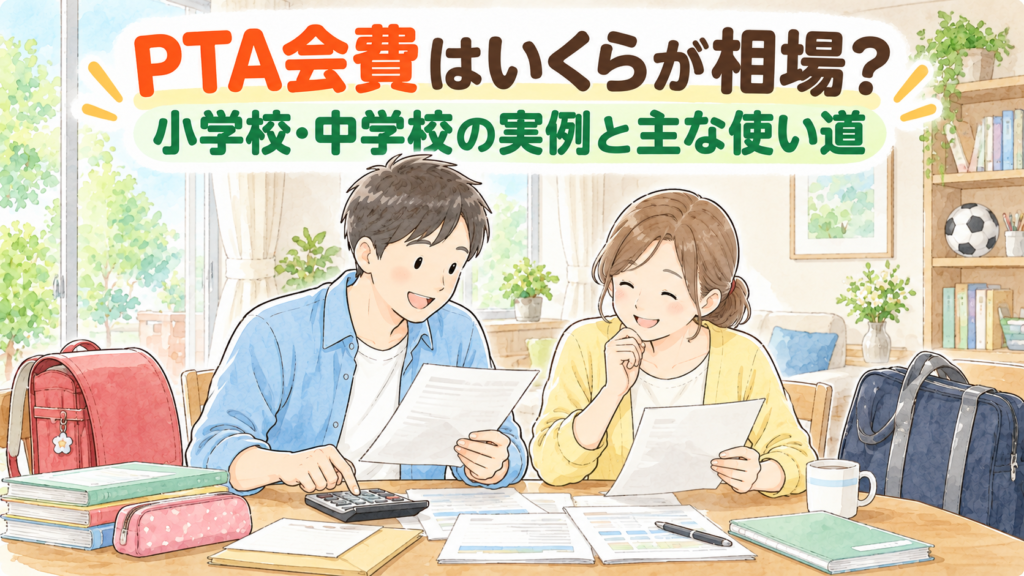PTA会費はいくらが普通？主な使い道とよくある疑問をチェック
