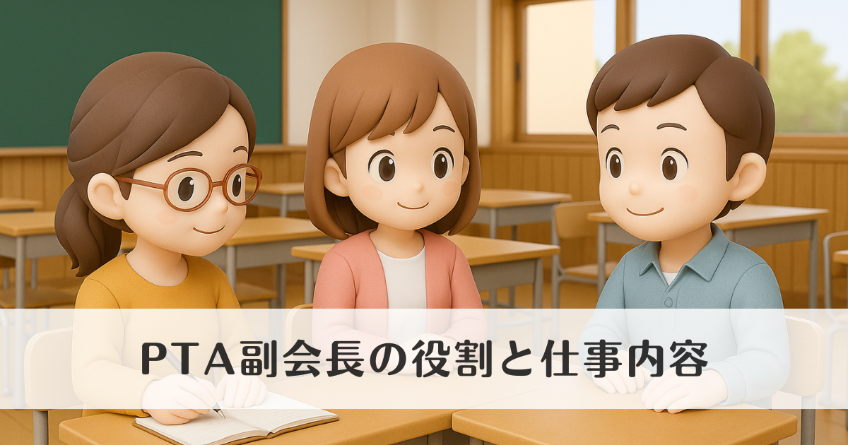 PTA副会長の役割とは？仕事の流れと具体的なサポート内容を紹介
