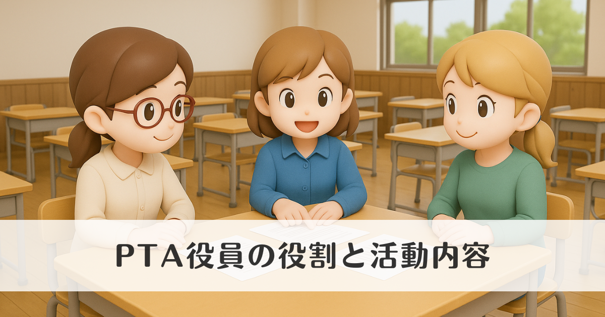 PTA役員って何するの？具体的な役割と活動内容を紹介