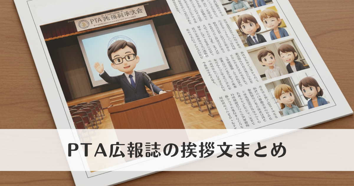 PTA広報誌の挨拶文まとめ|卒業・年度末に役立つ例文集