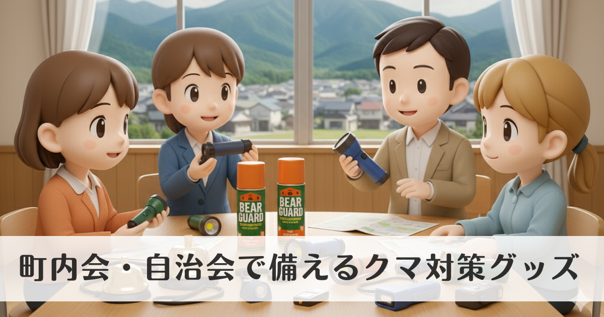 町内会・自治会で備えるクマ対策グッズ|安全を守る基本アイテム