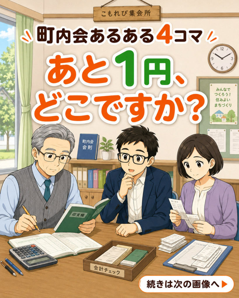 【町内会・自治会あるある #6】あと1円、どこですか?