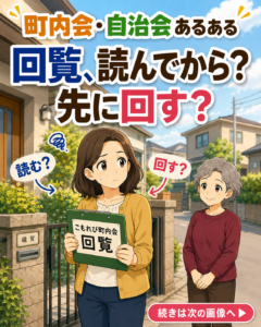【町内会・自治会あるある #12】読んでから？先に回す？