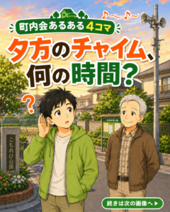 【町内会・自治会あるある #15】夕方のチャイム、何の時間？