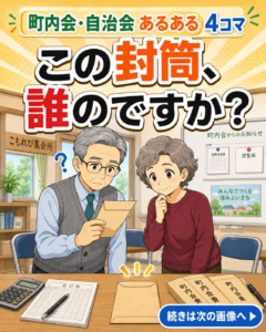 【町内会・自治会あるある #16】この封筒、誰のですか？