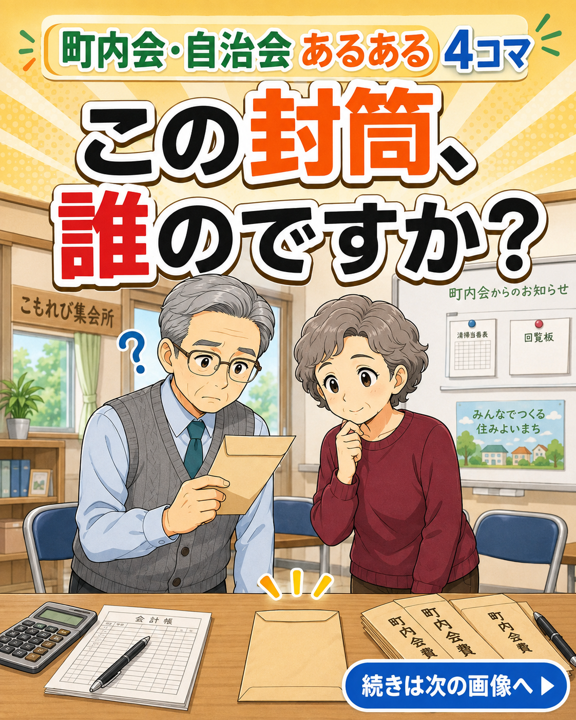 【町内会・自治会あるある #16】この封筒、誰のですか？