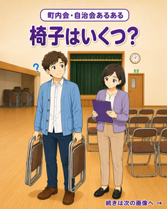 【町内会・自治会あるある #18】椅子はいくつ？