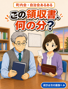【町内会・自治会あるある #27】これ、何の領収書？