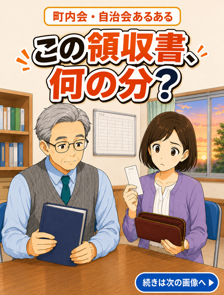 【町内会・自治会あるある #27】これ、何の領収書？
