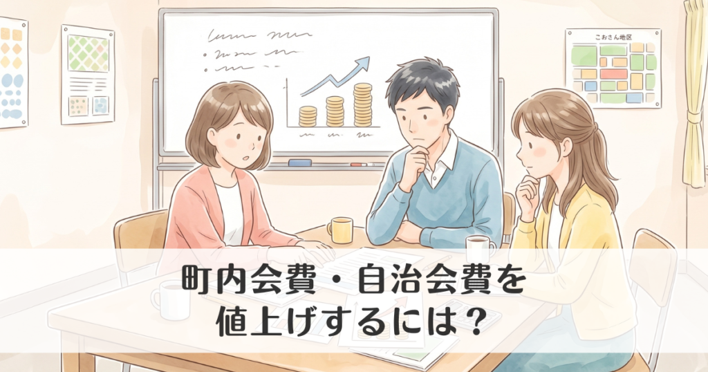 町内会費・自治会費を値上げするには？決め方・総会・住民への説明を解説