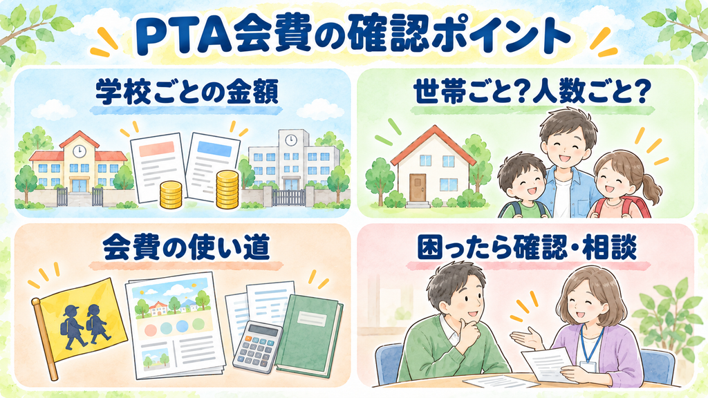 PTA会費の金額と使い道について知っておきたいポイント