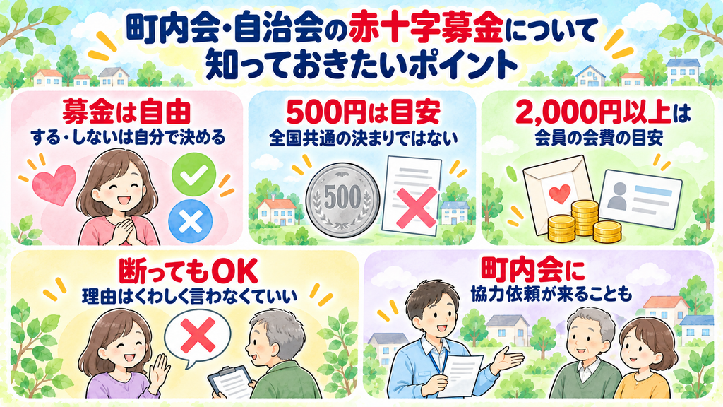 町内会の赤十字募金について知っておきたいポイント