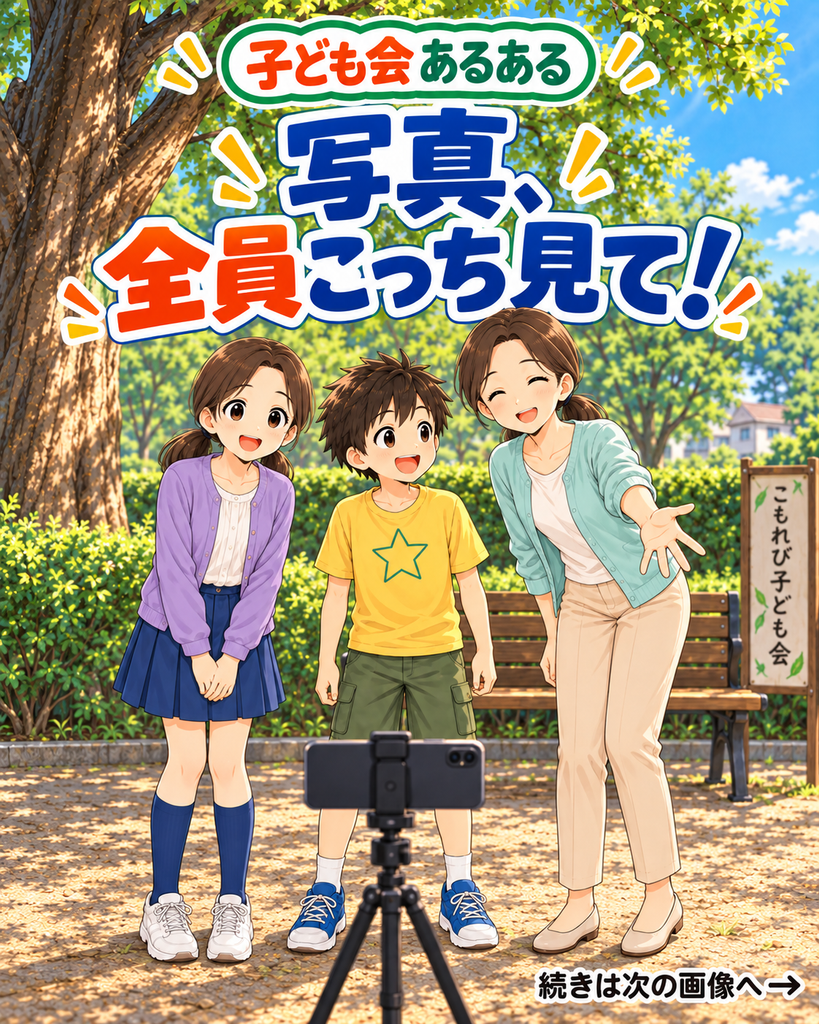 【子ども会あるある #07】写真、全員こっち見て！